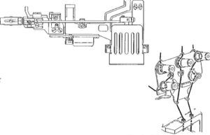 Interchange blind stitch machine to plain sewing