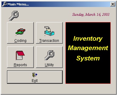 manual inventory control system