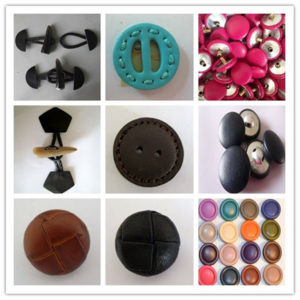 real leather button