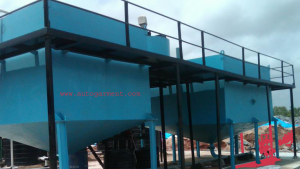 collecton tank of effluent treatment plant in textile industry