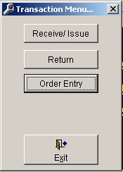 Receive Issue – Transaction Screen