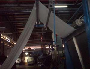 Fabric inlet for mercerized cotton