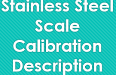 Stainless Steel Scale Calibration Description