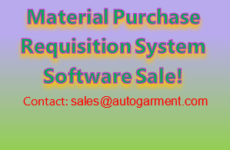 Material Purchase Requisition System Software Sale!