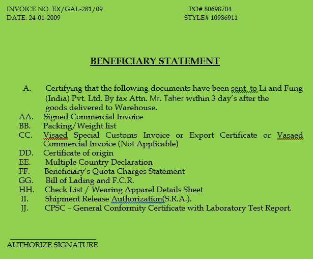 What Is A Beneficiary Statement