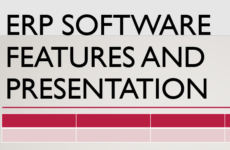 ERP Software Features and Presentation