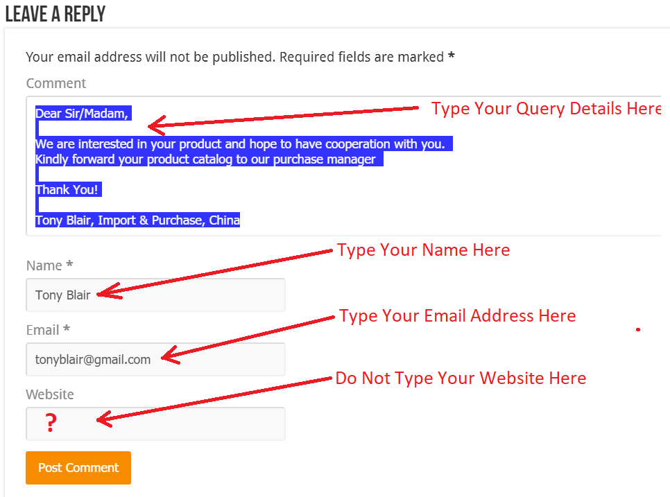 How To Submit Query To US Answer By LEAVE A REPLY