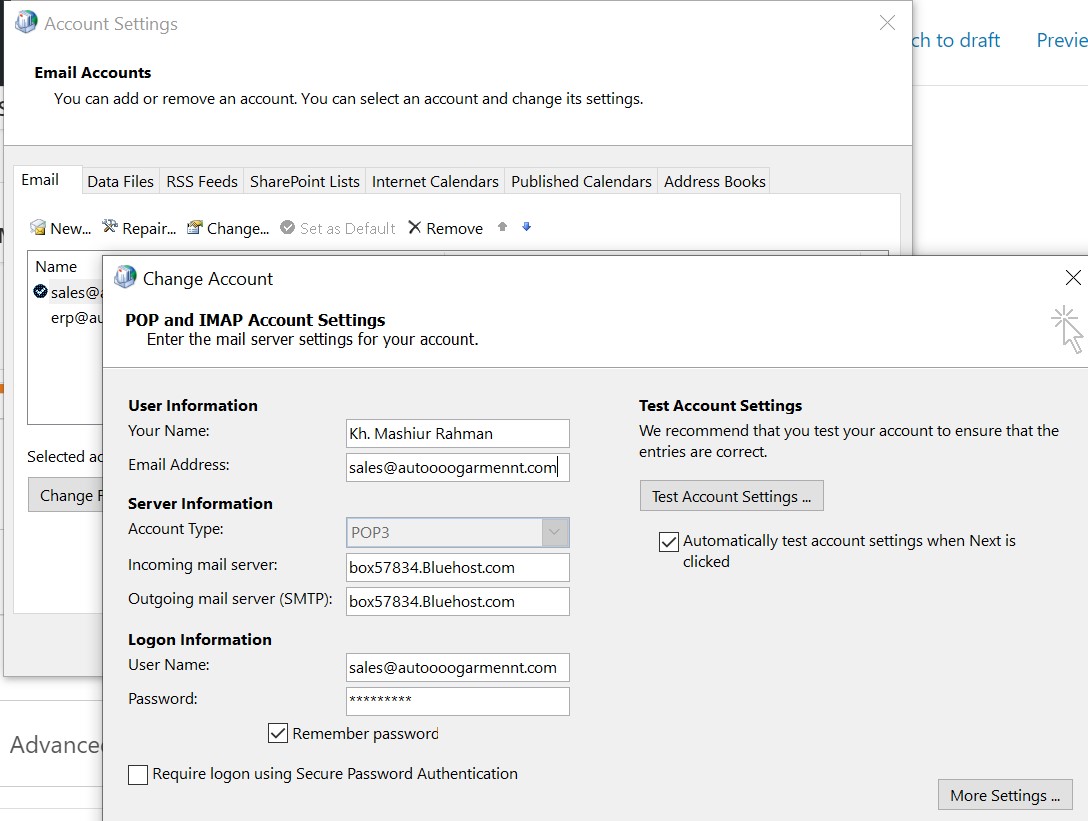 How To Add Gmail Account To Outlook - Garment Automation